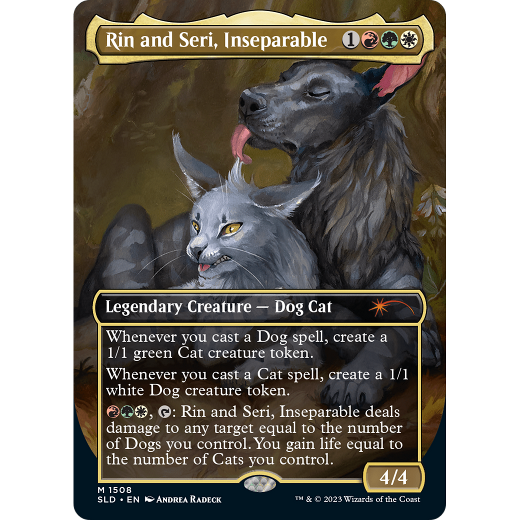 Rin and Seri, Inseparable (1508) (SLD-1508) - Secret Lair Drop (Borderless) Foil