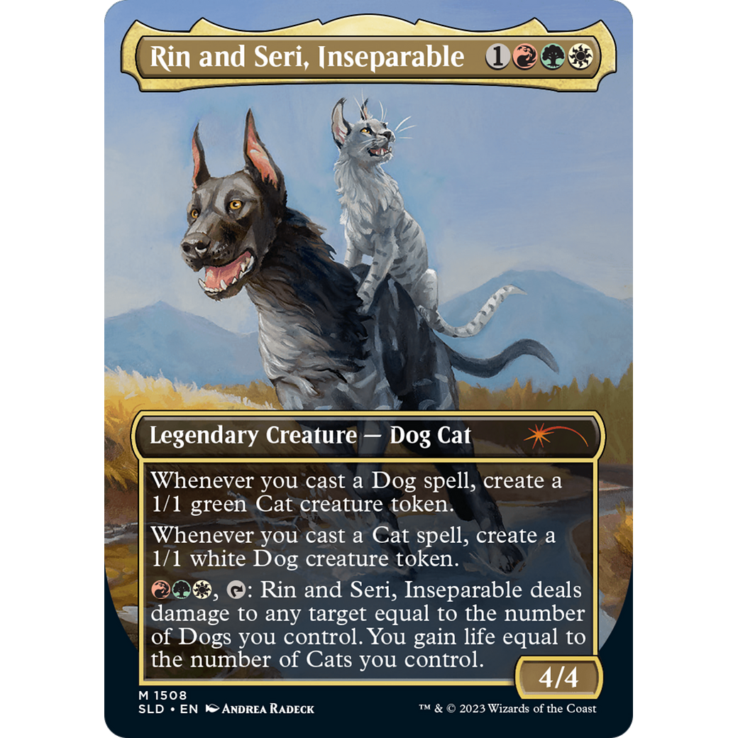 Rin and Seri, Inseparable (1508) (SLD-1508) - Secret Lair Drop (Borderless) Foil