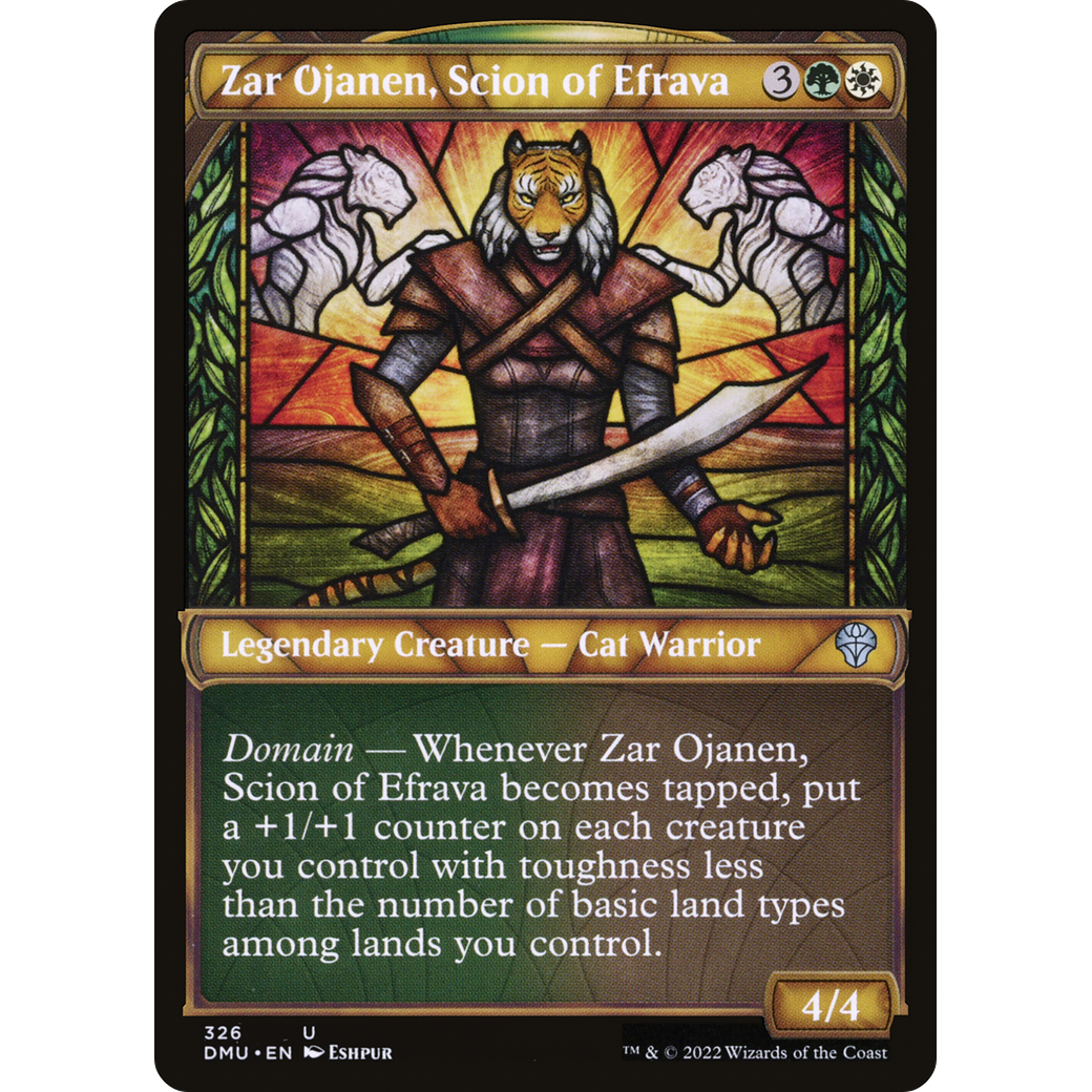 Zar Ojanen, Scion of Efrava (Showcase) (DMU-326) - Dominaria United: (Showcase) Foil