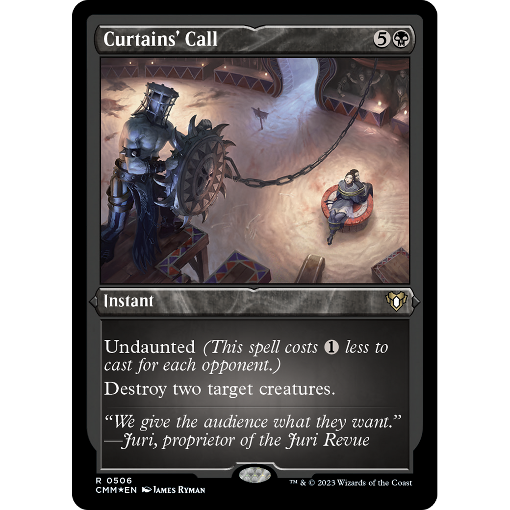 Curtains' Call (CMM-506) - Commander Masters Etched Foil