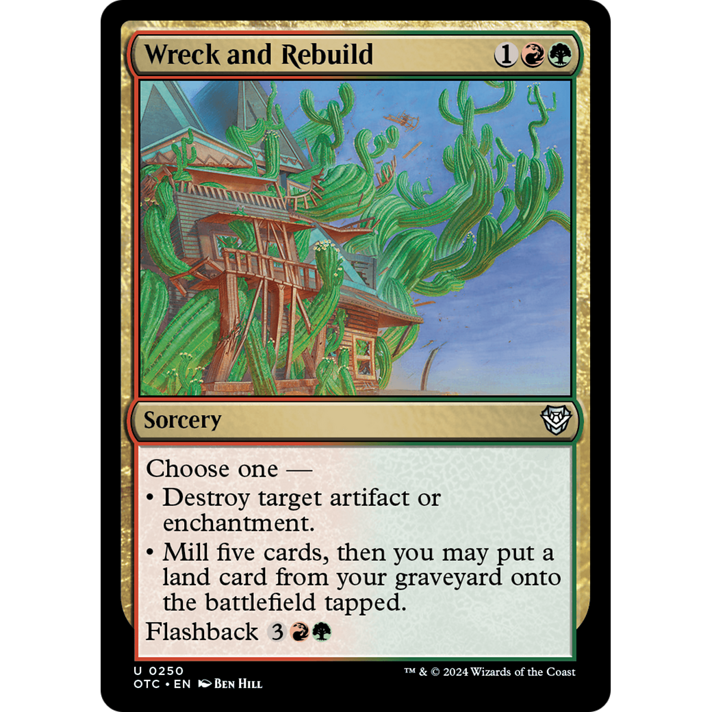 Wreck and Rebuild (OTC-250) - Outlaws of Thunder Junction Commander