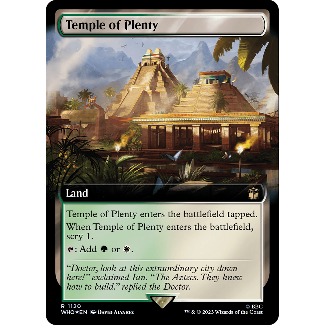 Temple of Plenty (Extended Art) (Surge Foil) (WHO-1120) - Doctor Who: (Extended Art) Foil
