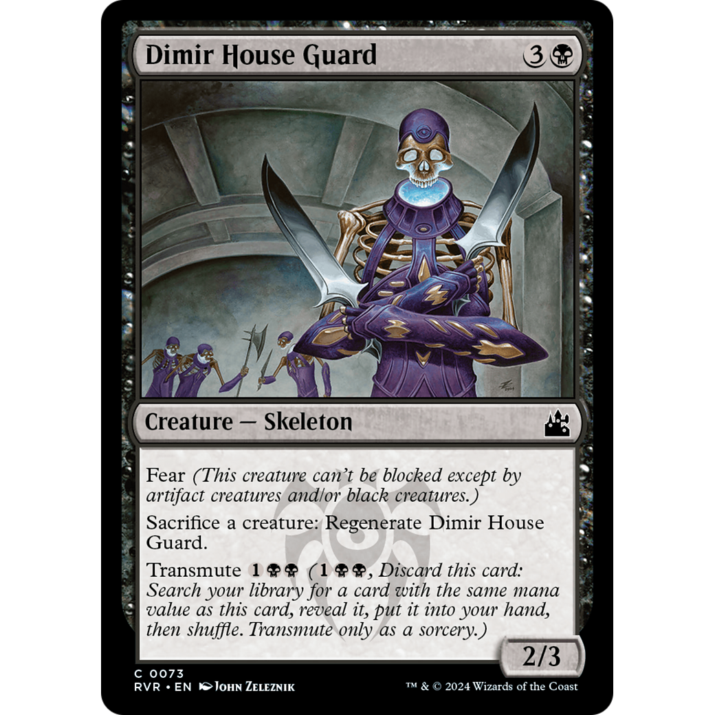 Dimir House Guard (RVR-073) - Ravnica Remastered Foil