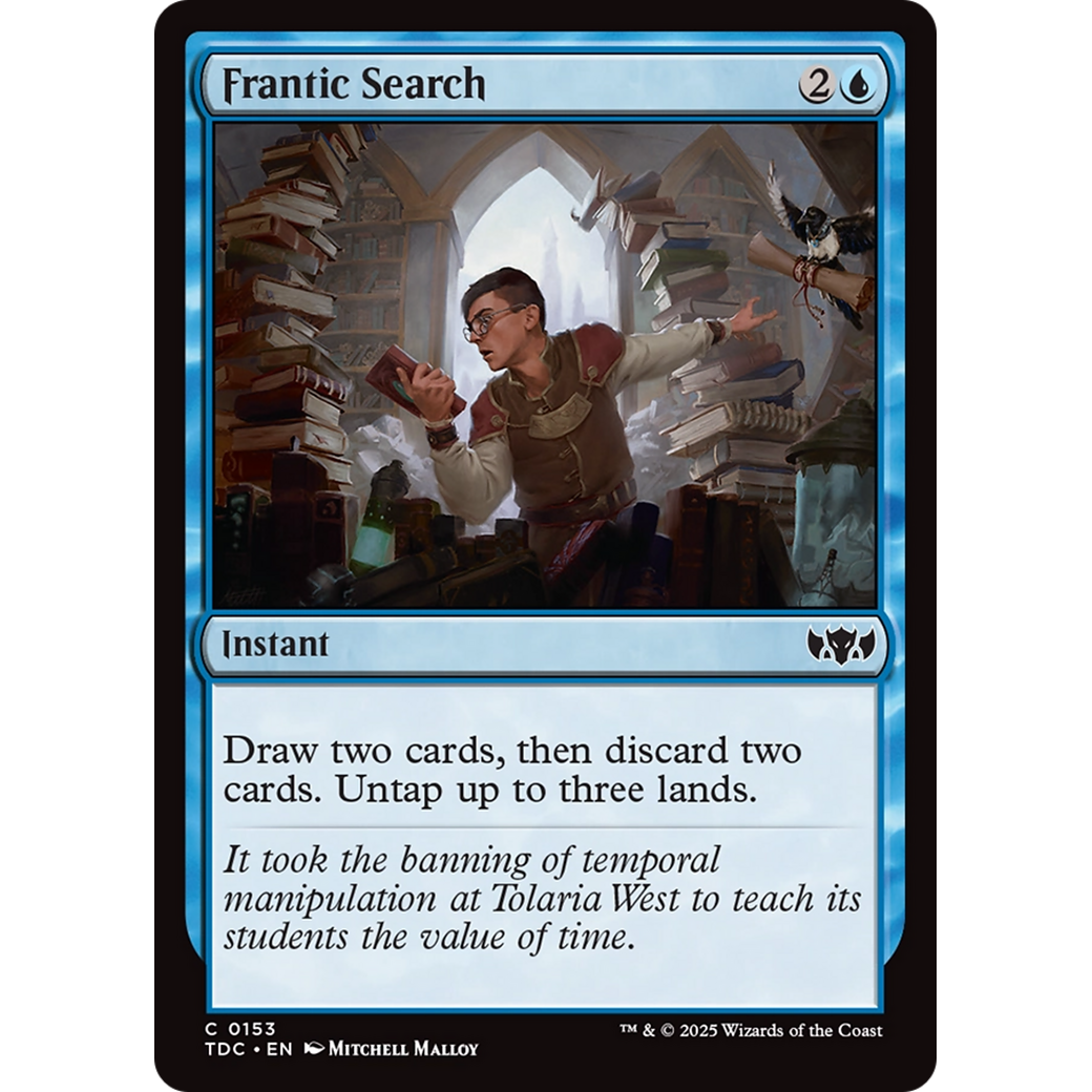 Frantic Search (TDC-153) - Commander: Tarkir: Dragonstorm