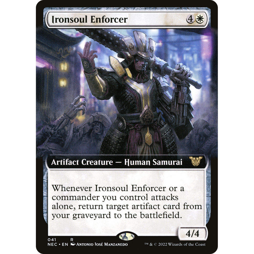Ironsoul Enforcer (Extended Art) (NEC-041) - Neon Dynasty Commander: (Extended Art)