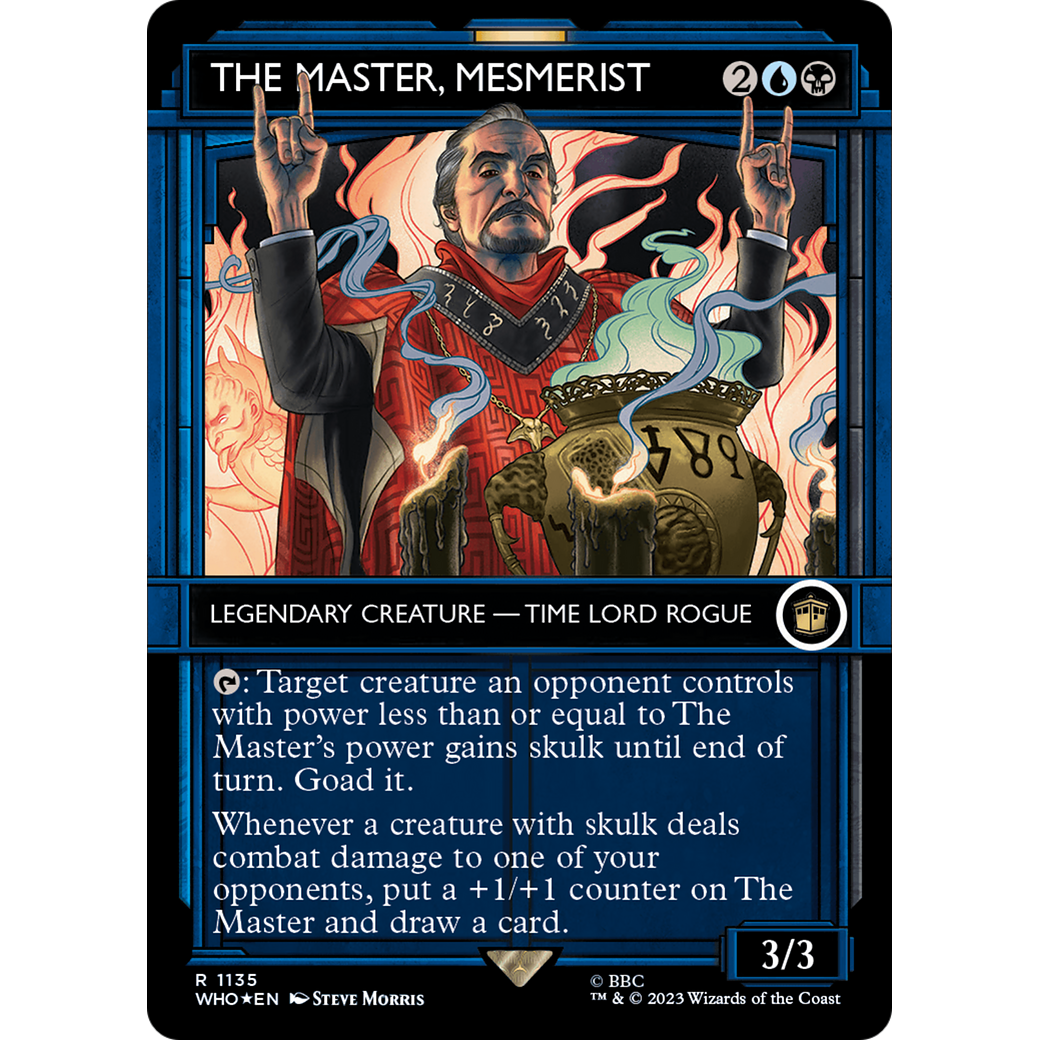 The Master, Mesmerist (Showcase) (Surge Foil) (WHO-1135) - Doctor Who: (Showcase) (Borderless) Foil