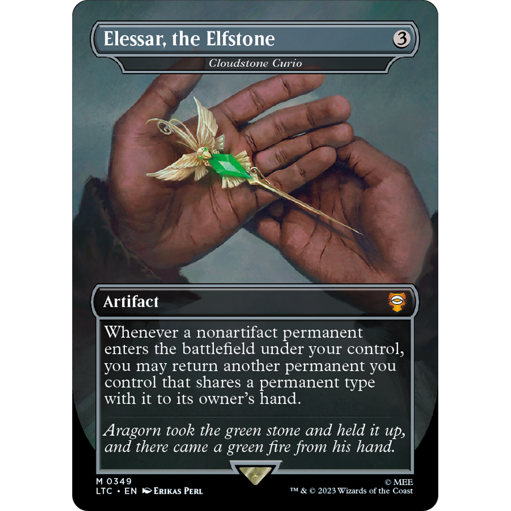 Cloudstone Curio (LTC-349) - Tales of Middle-earth Commander / Elessar, the Elfstone (Borderless) Foil