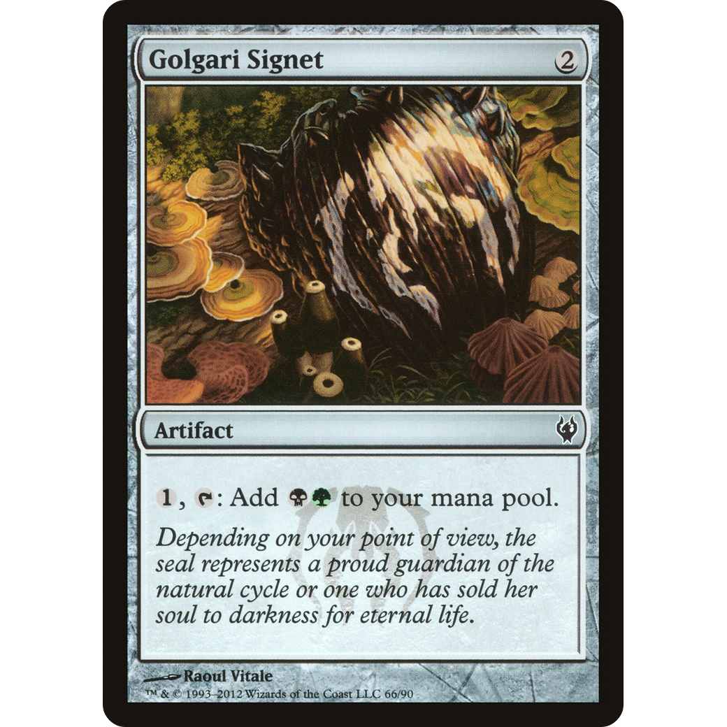 Golgari Signet (DDJ-066) - Duel Decks: Izzet vs. Golgari
