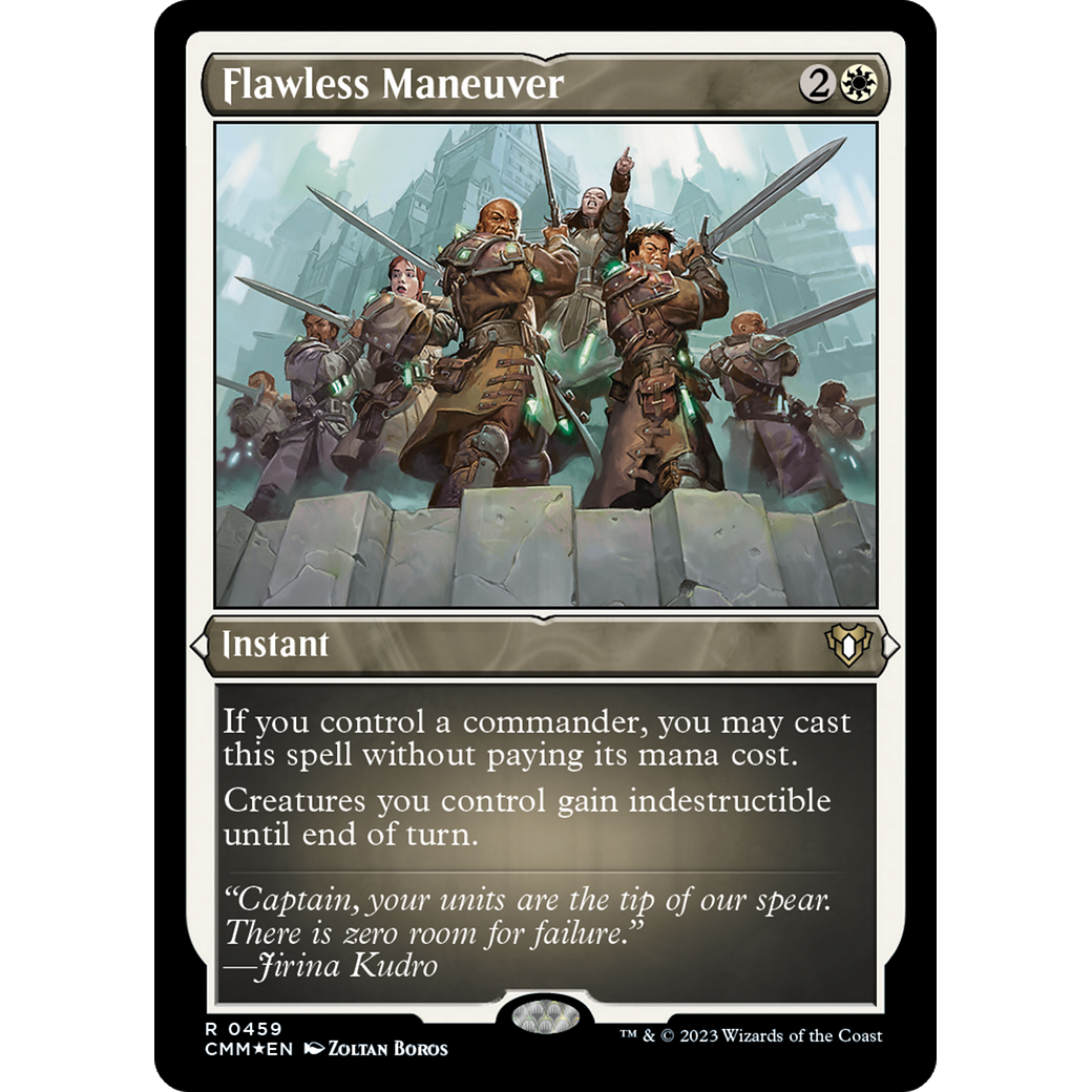 Flawless Maneuver (CMM-459) - Commander Masters Etched Foil