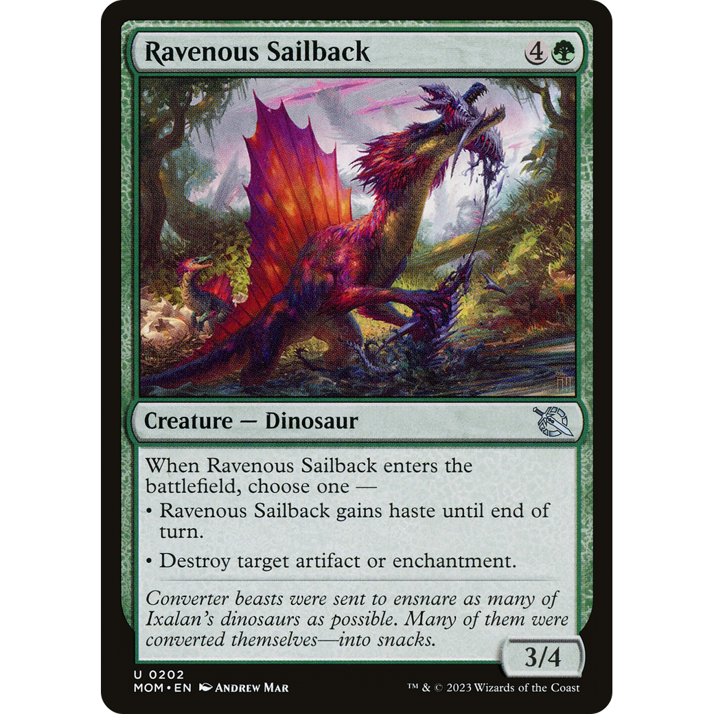 Ravenous Sailback (MOM-202) - March of the Machine Foil
