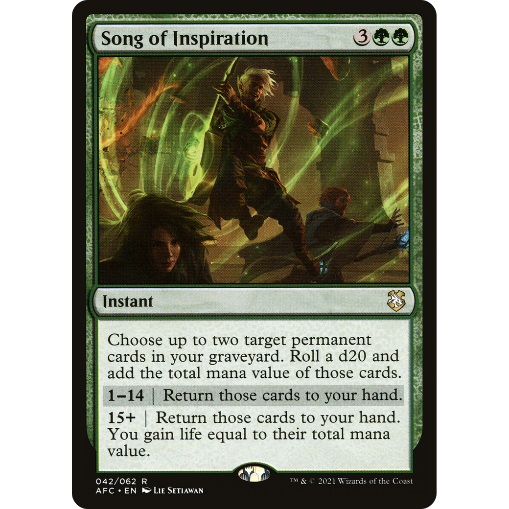 Song of Inspiration (AFC-042) - Forgotten Realms Commander