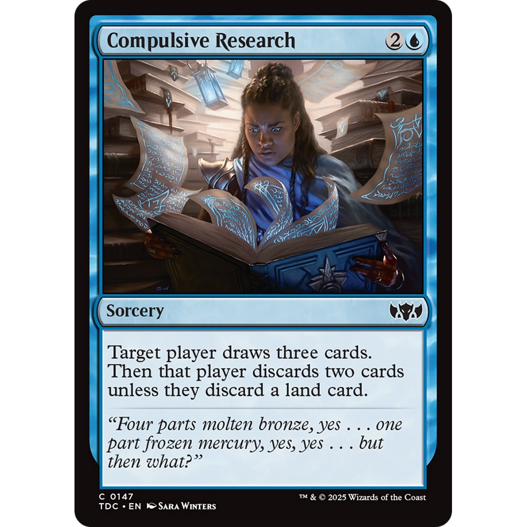Compulsive Research (TDC-147) - Commander: Tarkir: Dragonstorm