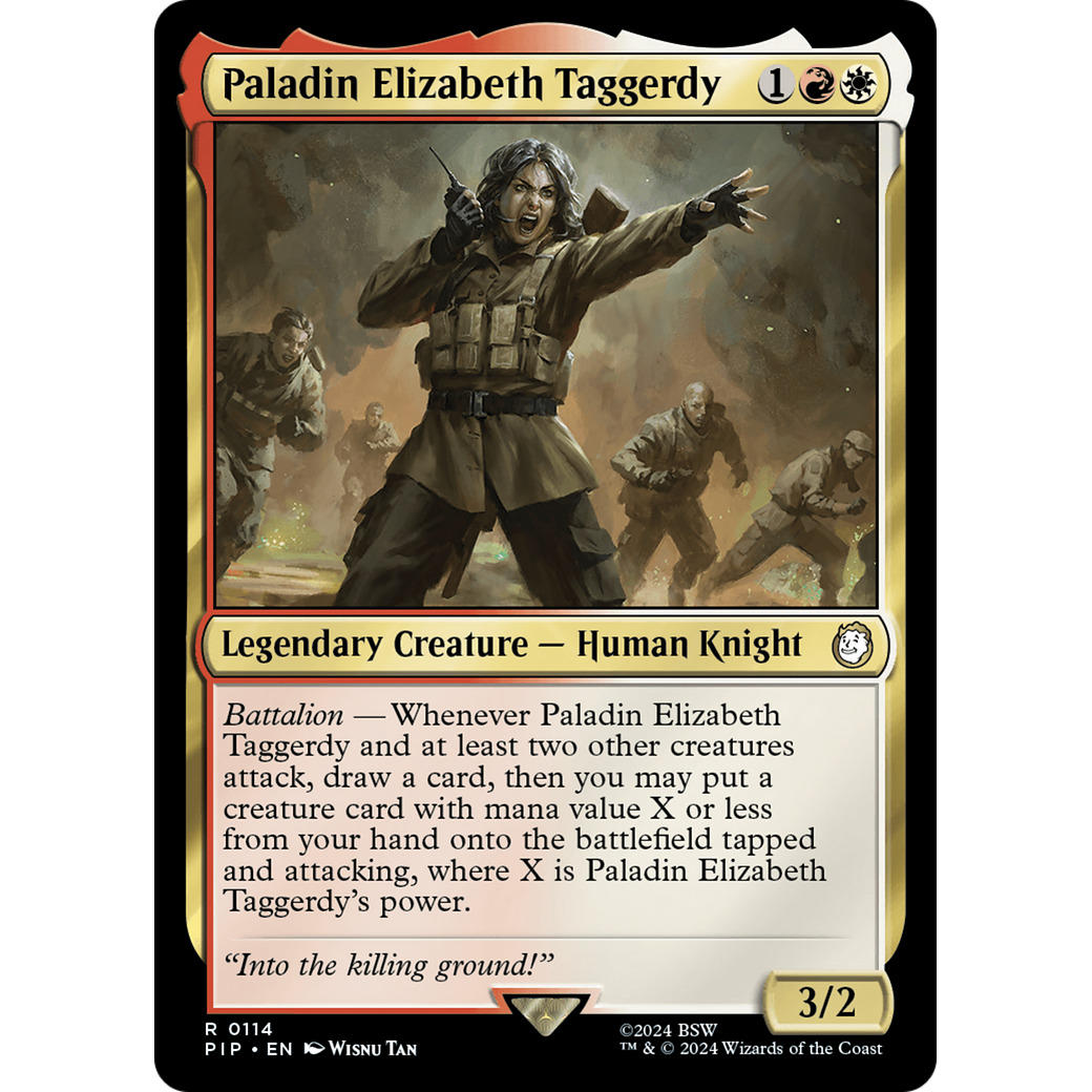 Paladin Elizabeth Taggerdy (PIP-114) - Fallout Foil