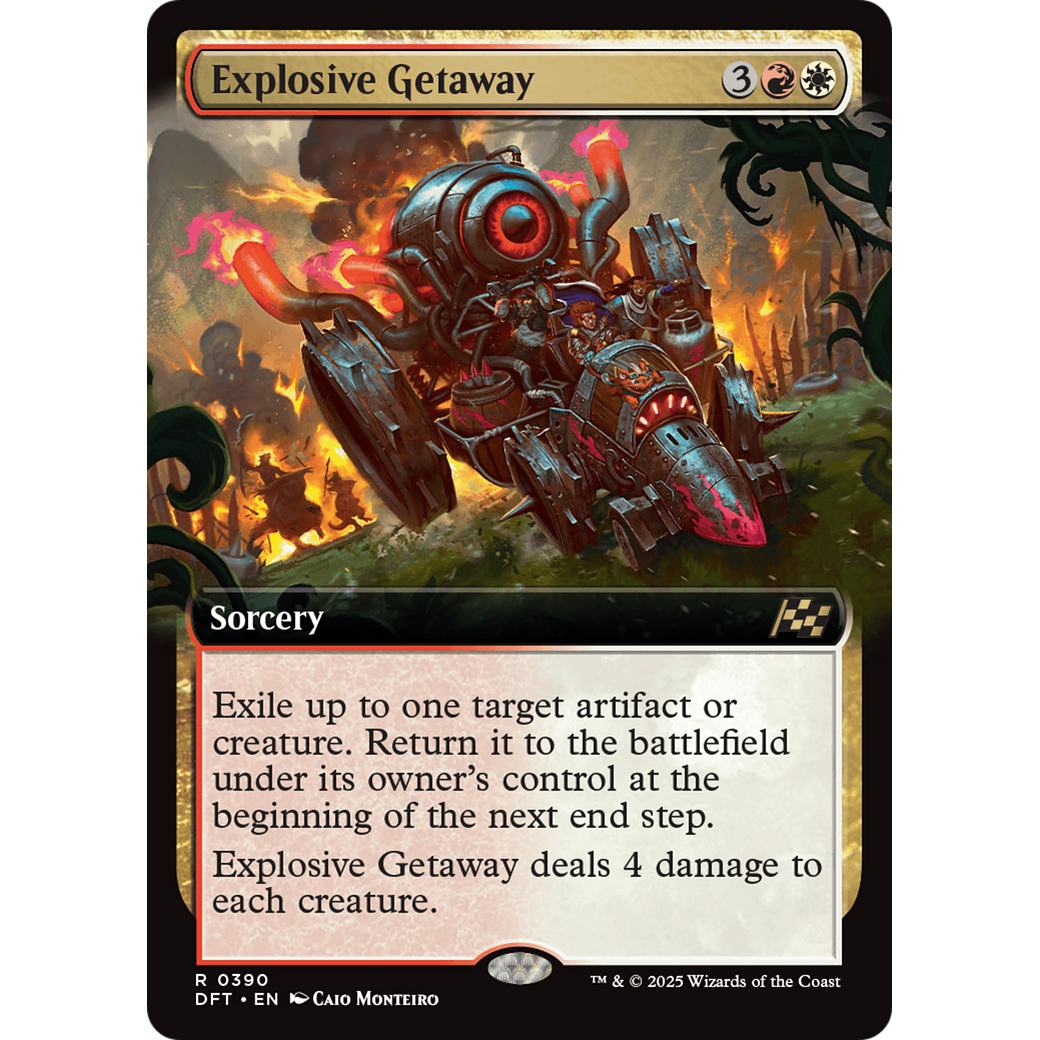 Explosive Getaway (DFT-390) - Aetherdrift: (Extended Art) Foil