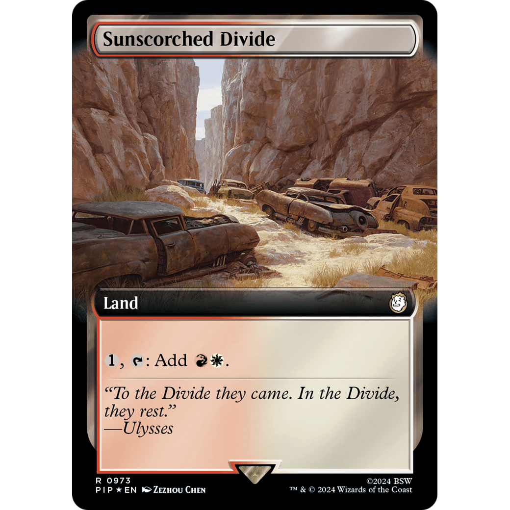 Sunscorched Divide (PIP-973) - Fallout: (Extended Art) Foil