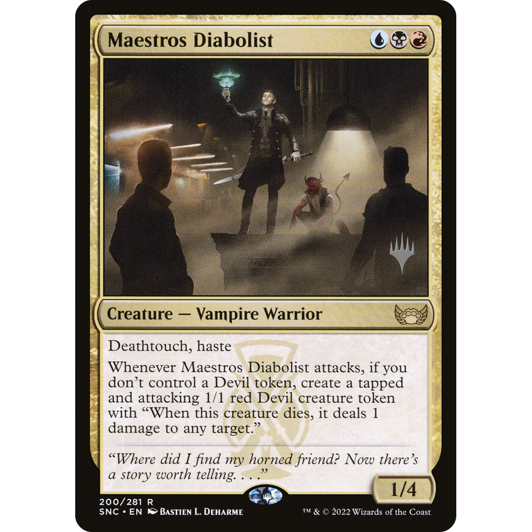 Maestros Diabolist (PPSNC-200) - Streets of New Capenna Promos Foil