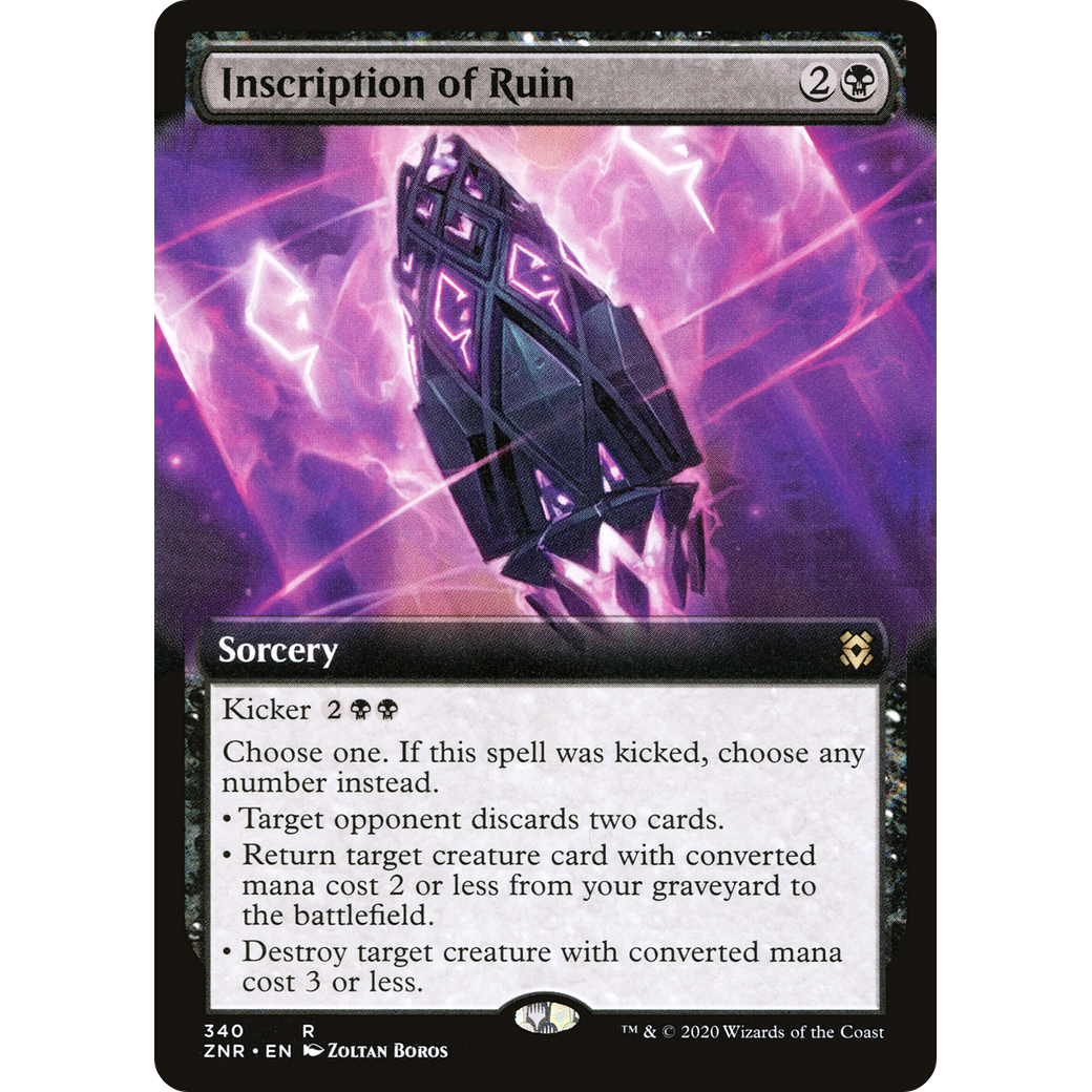 Inscription of Ruin (Extended Art) (ZNR-340) - Zendikar Rising: (Extended Art)
