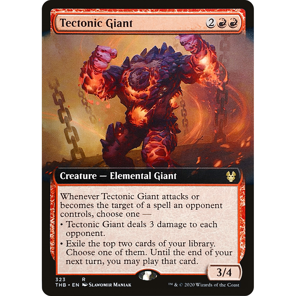 Tectonic Giant (Extended Art) (THB-323) - Theros Beyond Death: (Extended Art)