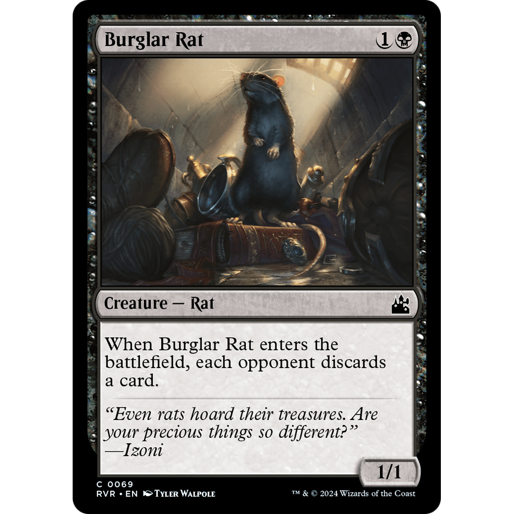 Burglar Rat (RVR-069) - Ravnica Remastered Foil
