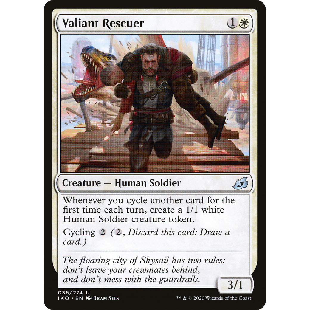 Valiant Rescuer (IKO-036) - Ikoria: Lair of Behemoths Foil