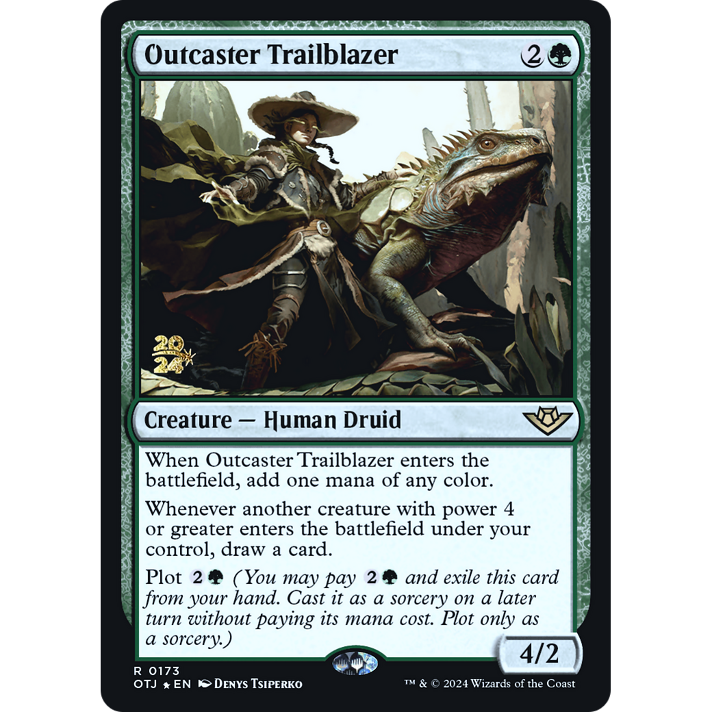 Outcaster Trailblazer (PRE-173S) - Outlaws of Thunder Junction Promos Foil