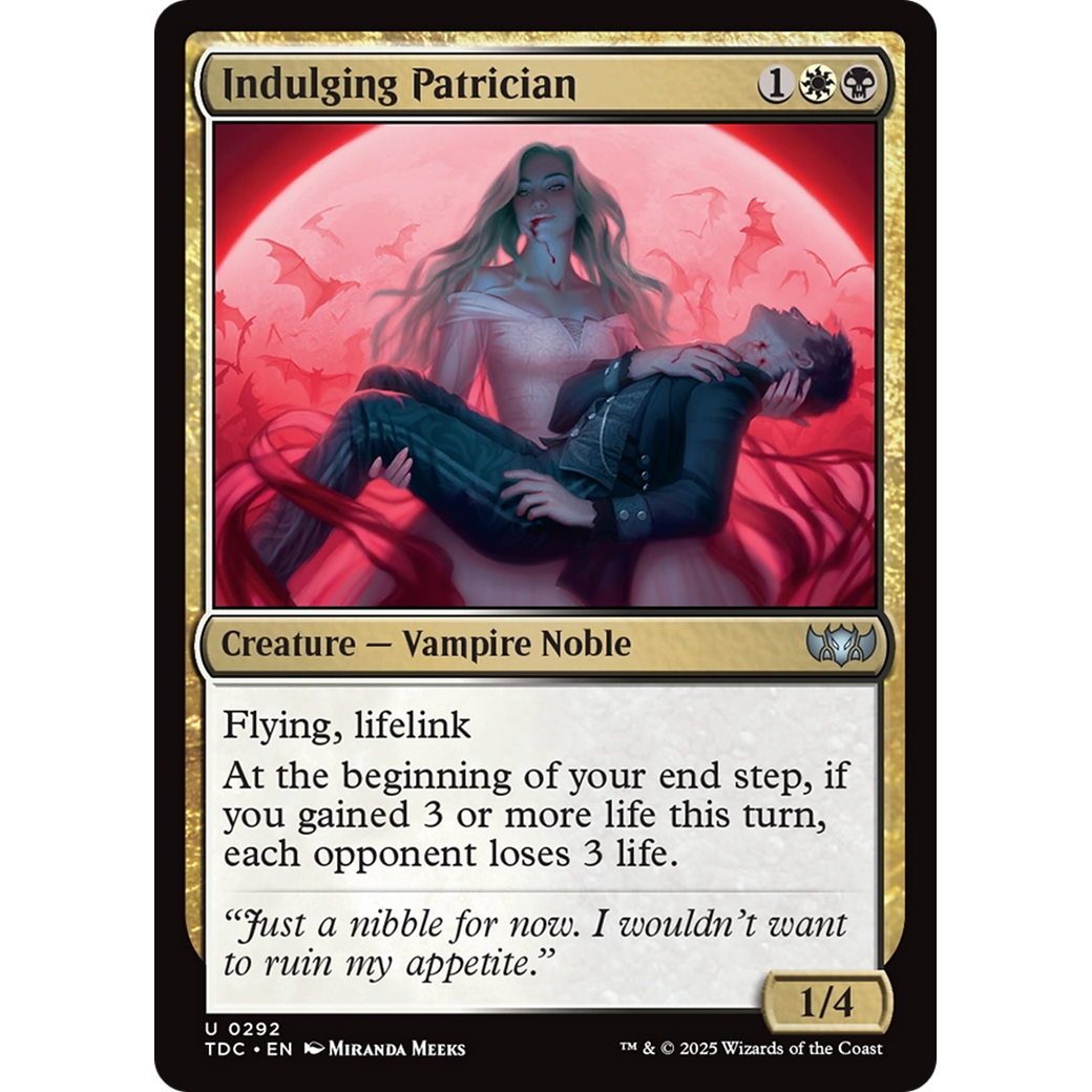 Indulging Patrician (TDC-292) - Commander: Tarkir: Dragonstorm