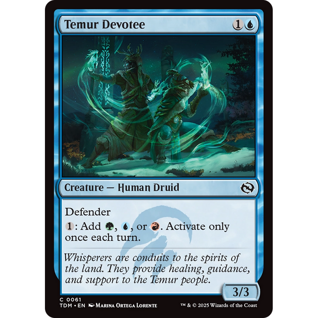 Temur Devotee (TDM-061) - Tarkir: Dragonstorm Foil