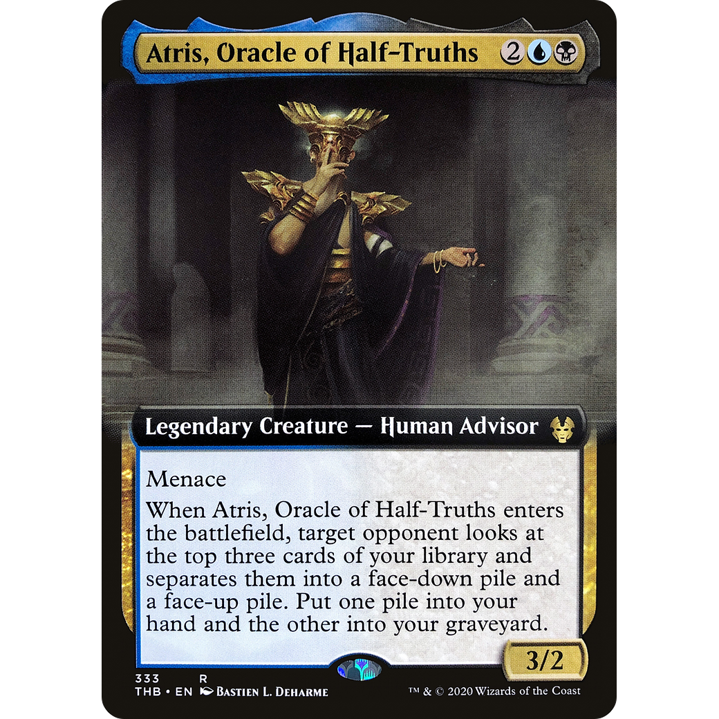 Atris, Oracle of Half-Truths (Extended Art) (THB-333) - Theros Beyond Death: (Extended Art)