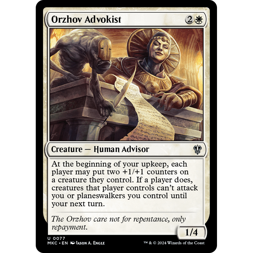 Orzhov Advokist (MKC-077) - Murders at Karlov Manor Commander