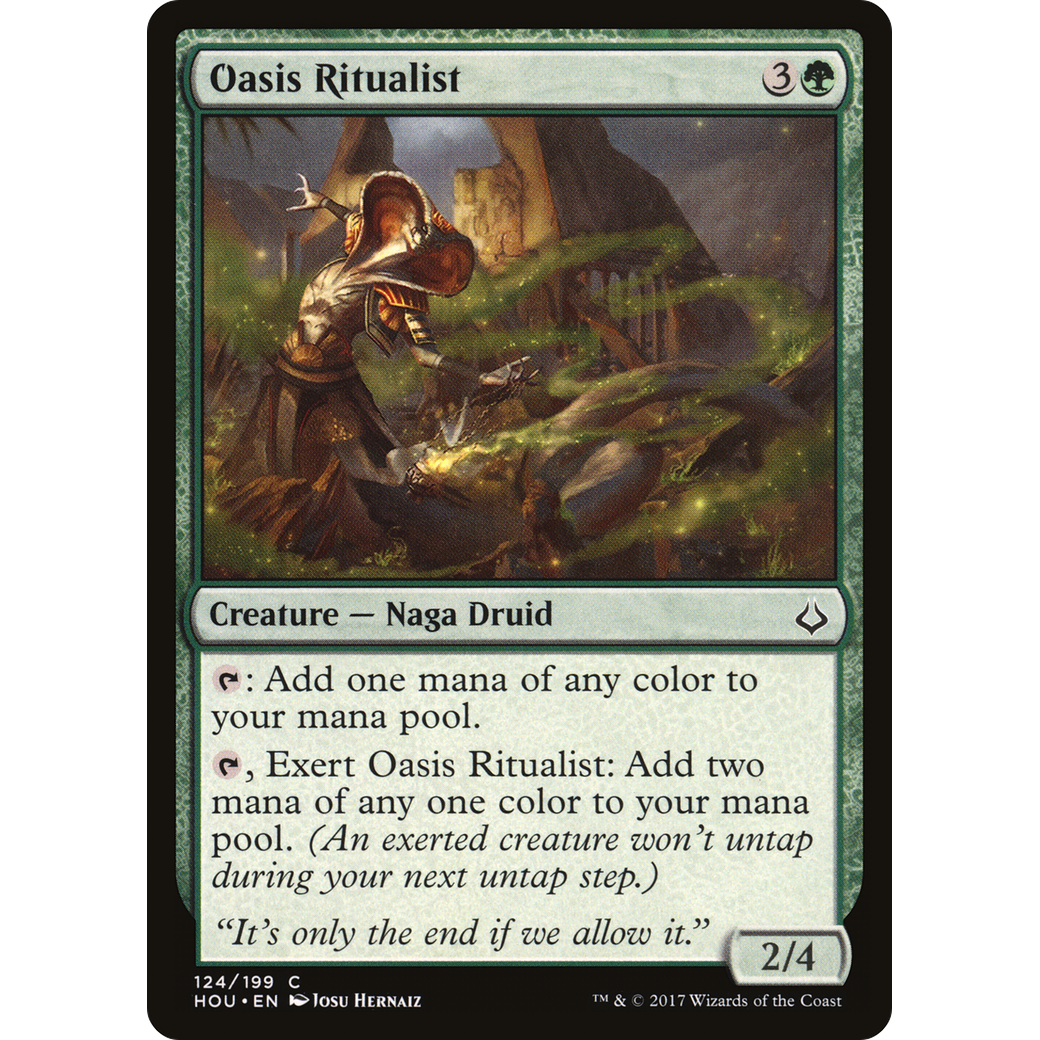 Oasis Ritualist (HOU-124) - Hour of Devastation Foil