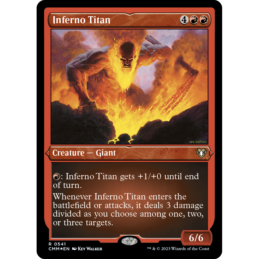 Inferno Titan (CMM-541) - Commander Masters Etched Foil