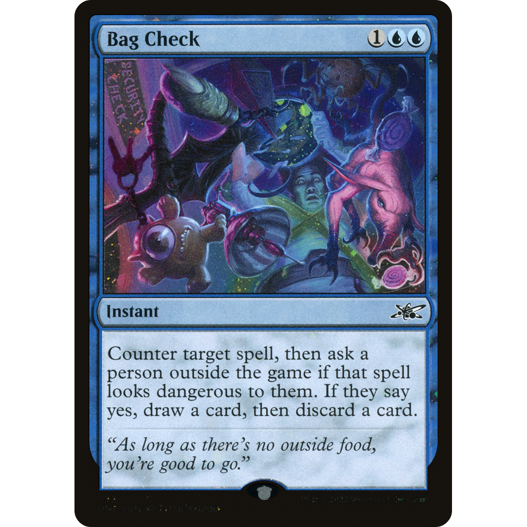 Bag Check (Galaxy Foil) (UNF-322) - Unfinity Foil
