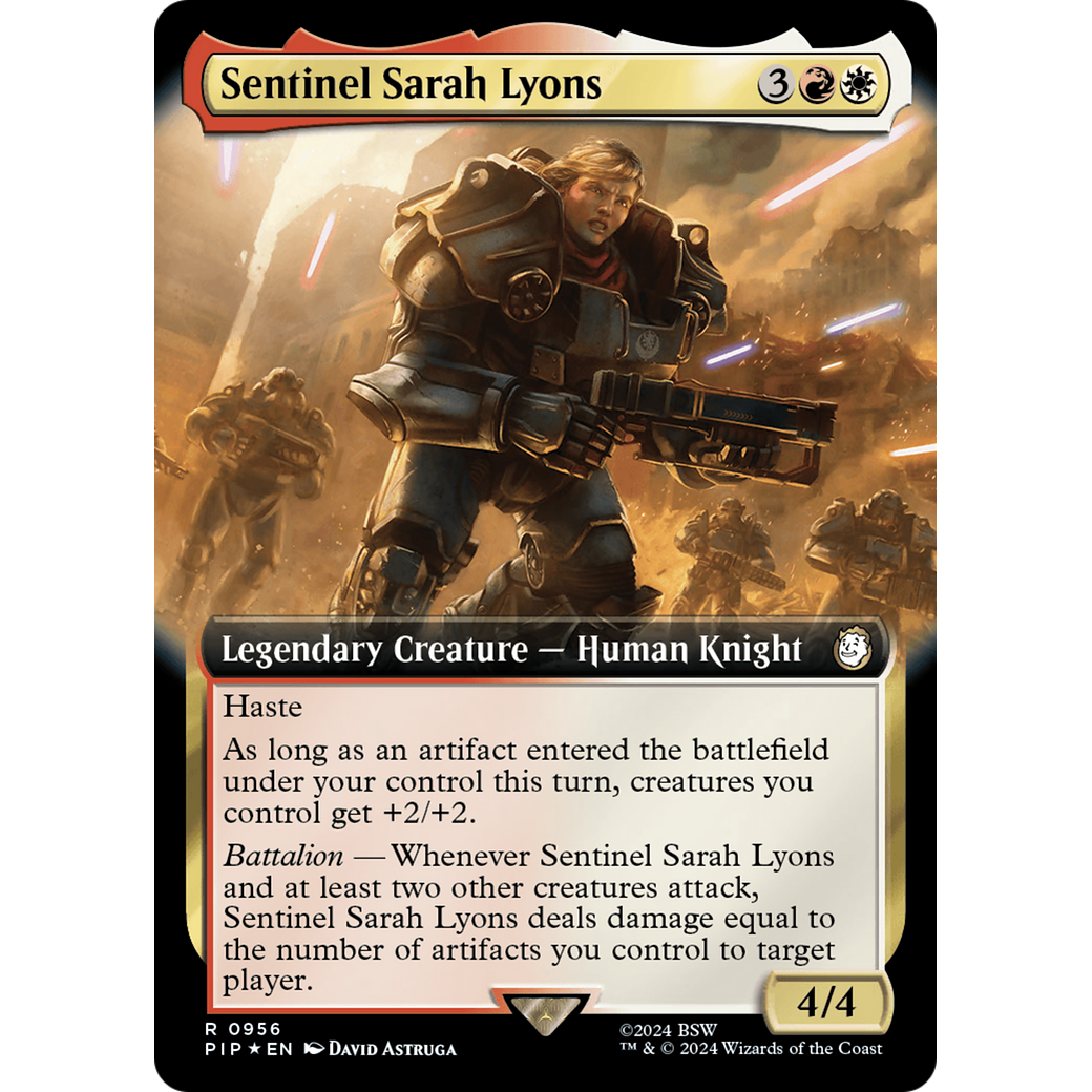 Sentinel Sarah Lyons (PIP-956) - Fallout: (Extended Art) Foil