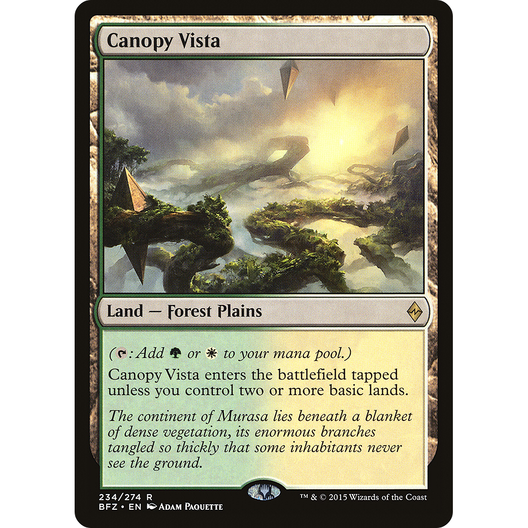 Canopy Vista (BFZ-234) - Battle for Zendikar