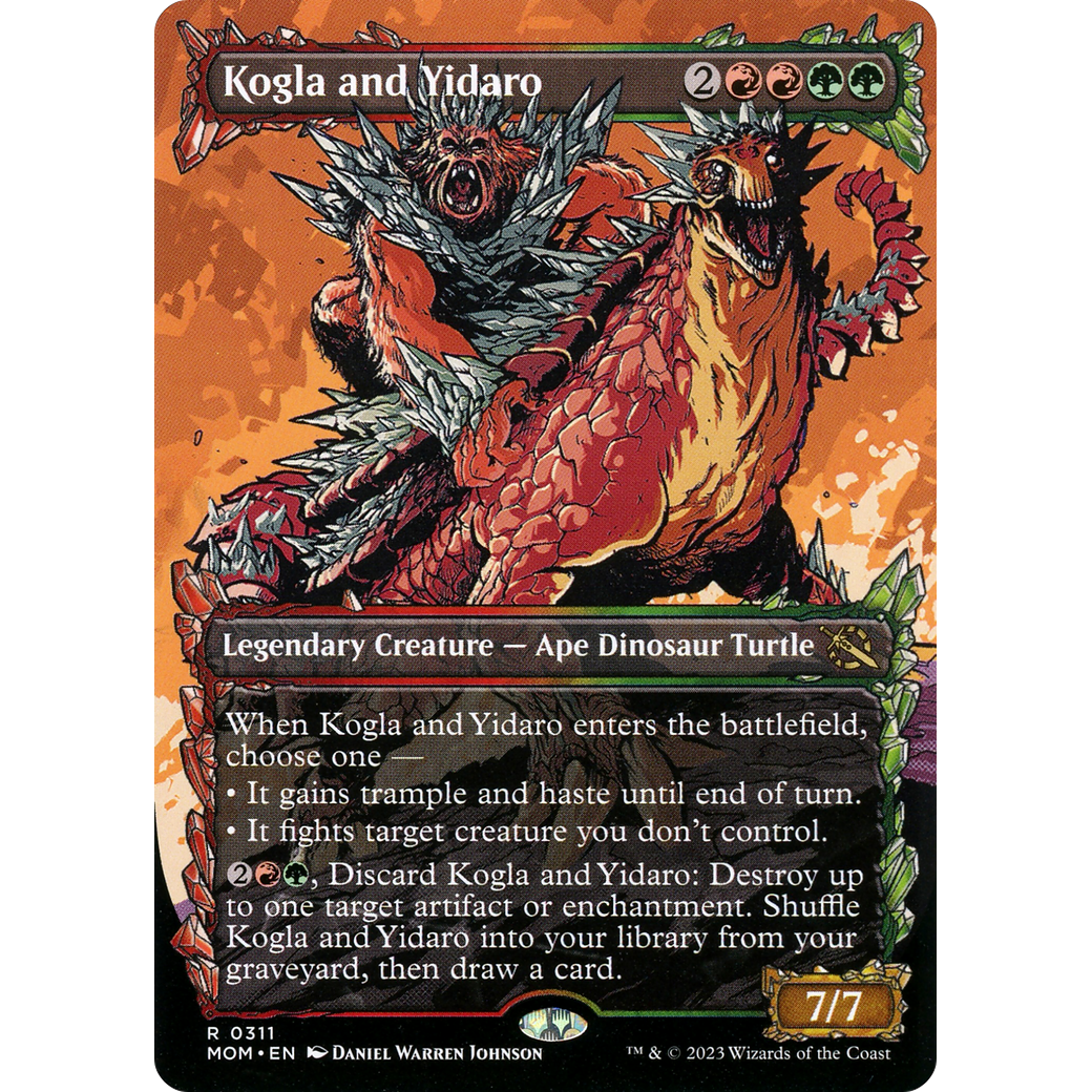 Kogla and Yidaro (MOM-311) - March of the Machine: (Showcase) (Borderless) Foil