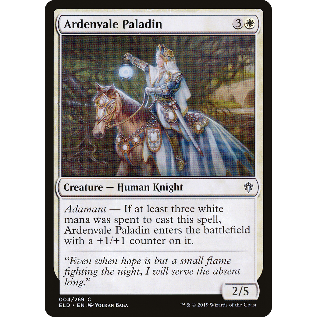 Ardenvale Paladin (ELD-004) - Throne of Eldraine