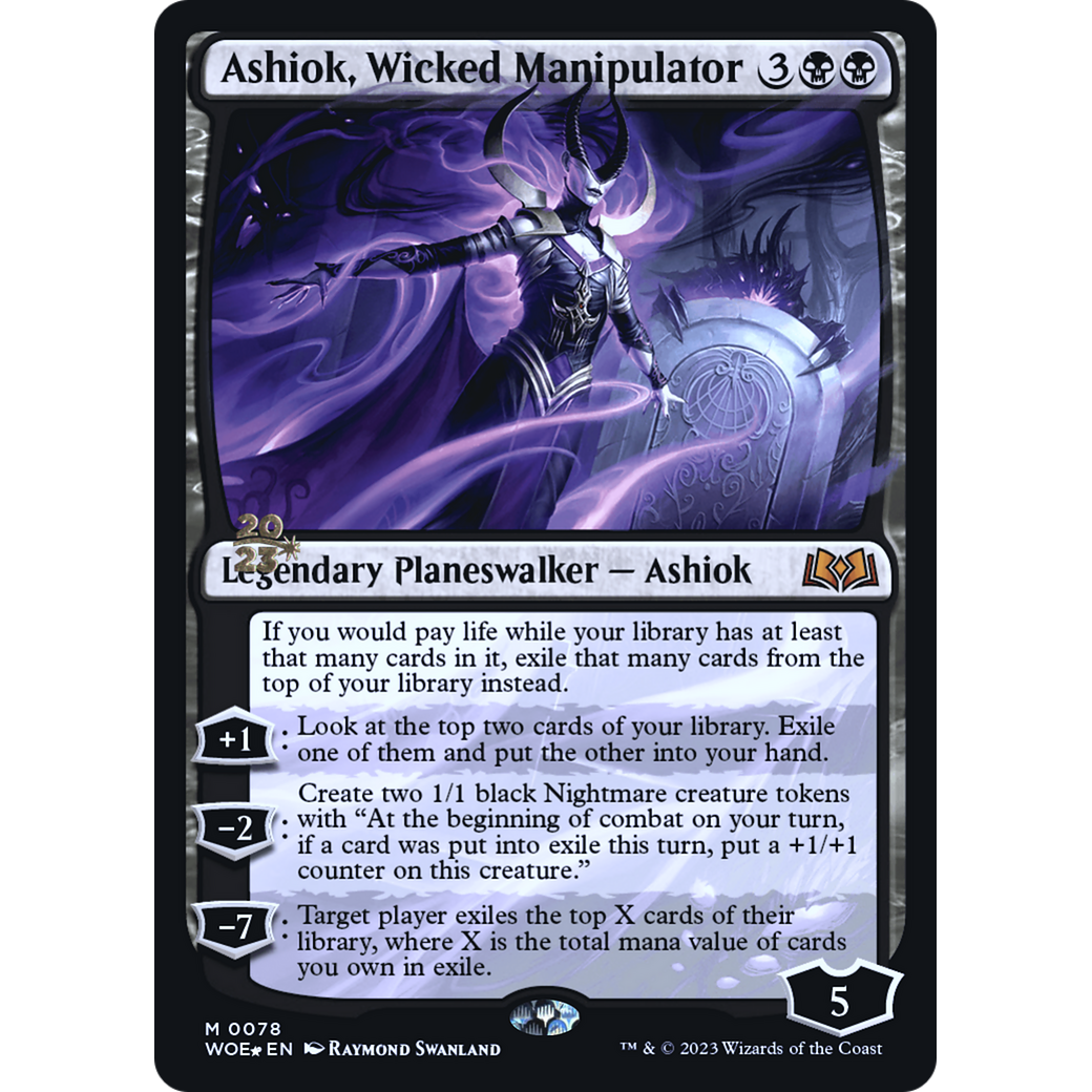 Ashiok, Wicked Manipulator (PRE-78S) - Wilds of Eldraine Promos Foil