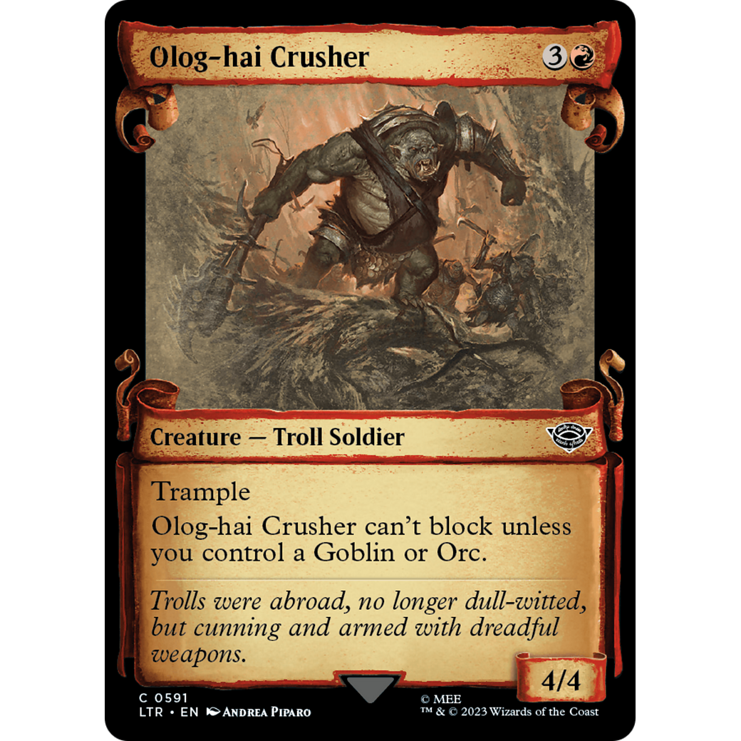 Olog-hai Crusher (LTR-591) - The Lord of the Rings: Tales of Middle-earth: (Showcase) Foil