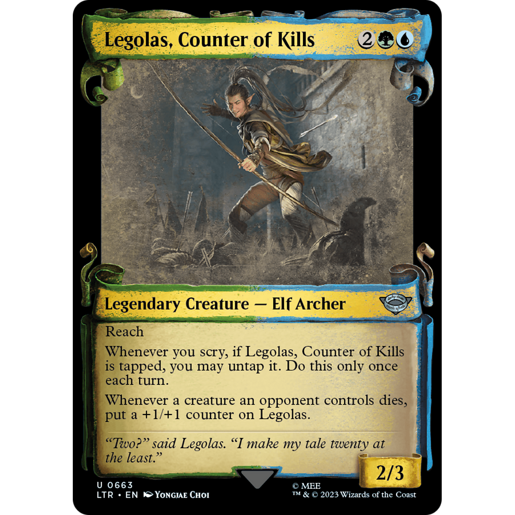 Legolas, Counter of Kills (LTR-663) - The Lord of the Rings: Tales of Middle-earth: (Showcase)