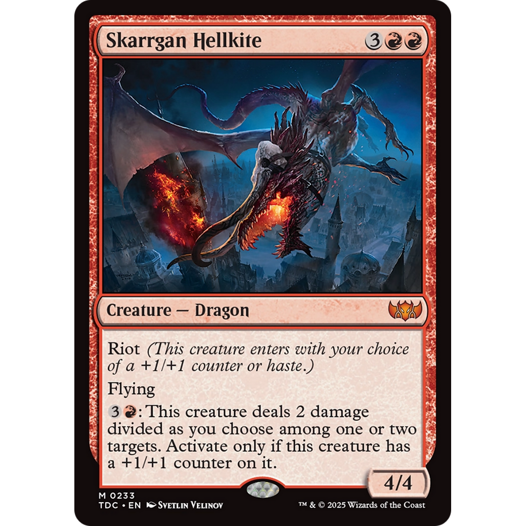 Skarrgan Hellkite (TDC-233) - Commander: Tarkir: Dragonstorm