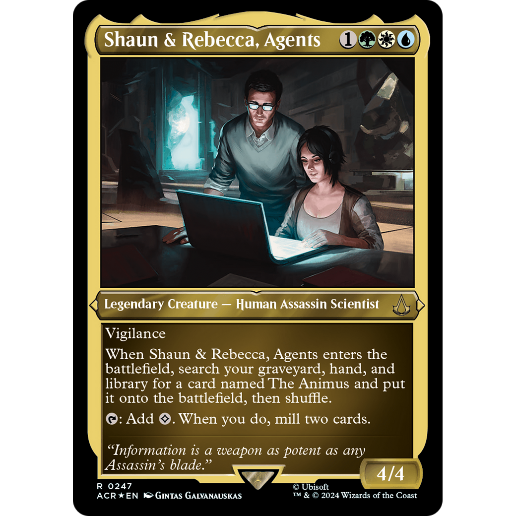 Shaun & Rebecca, Agents (ACR-247) - Assassin's Creed Etched Foil