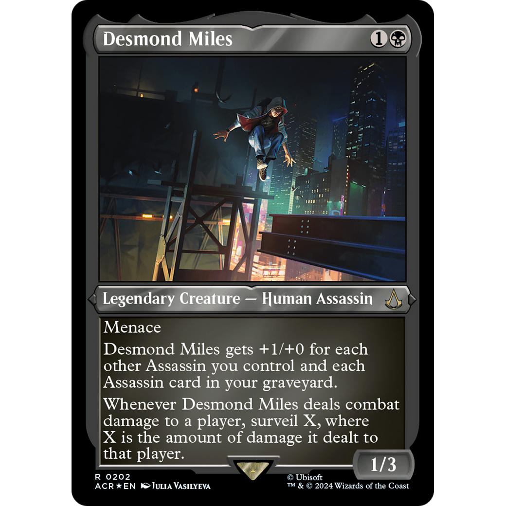 Desmond Miles (ACR-202) - Assassin's Creed Etched Foil