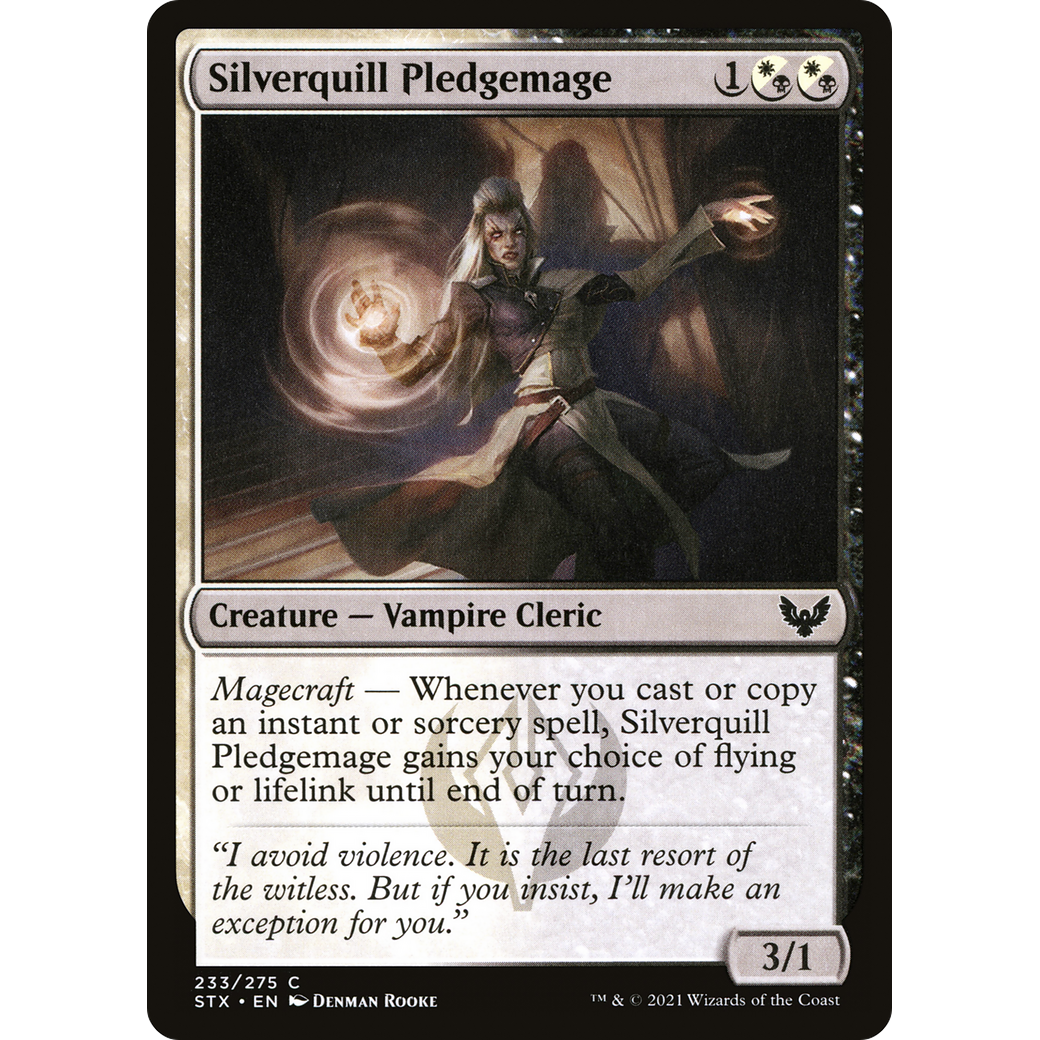 Silverquill Pledgemage (STX-233) - Strixhaven: School of Mages
