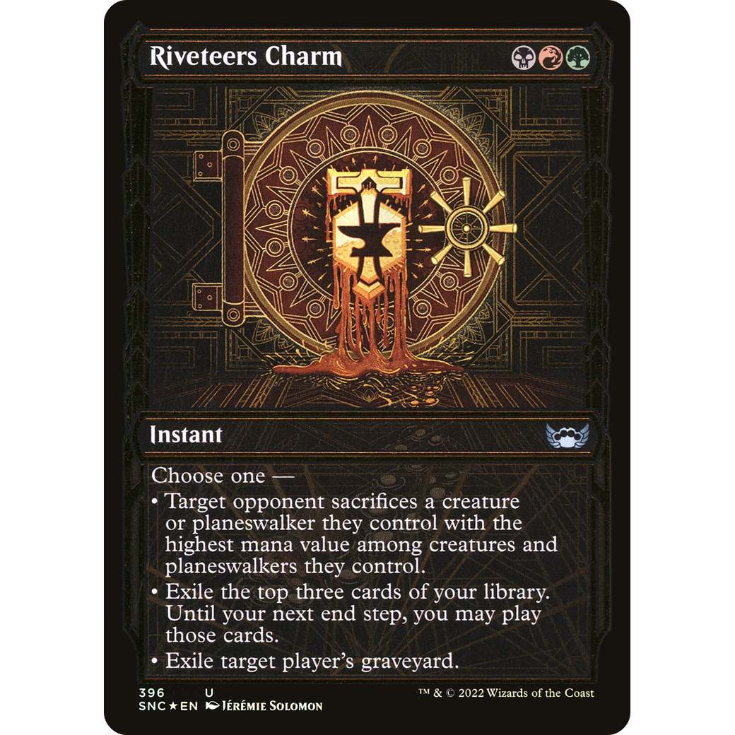 Riveteers Charm (Gilded Foil) (SNC-396) - Streets of New Capenna: (Showcase) Foil