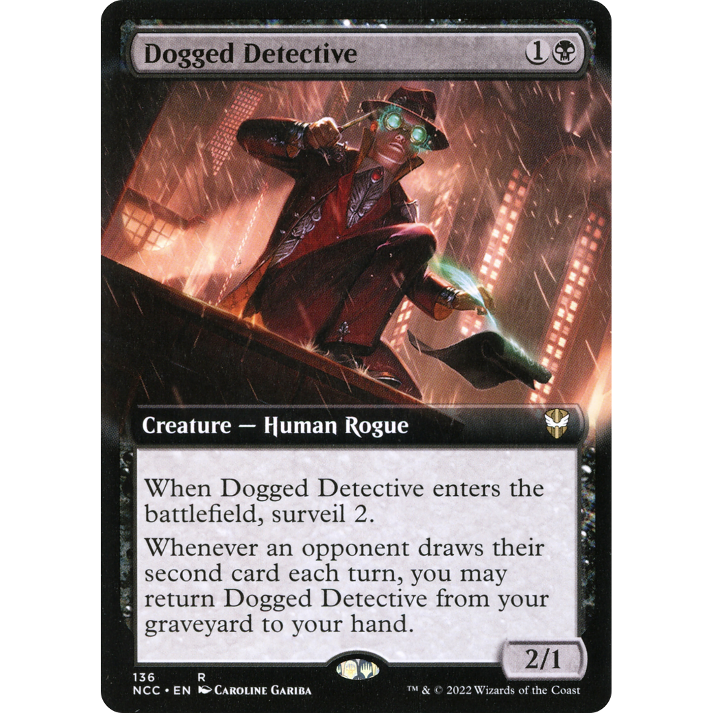 Dogged Detective (Extended Art) (NCC-136) - New Capenna Commander: (Extended Art)