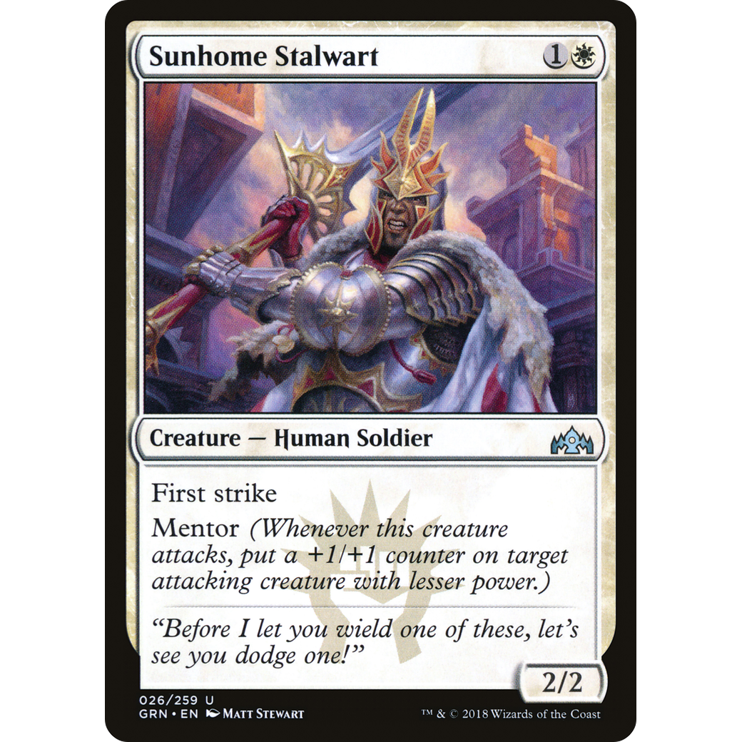 Sunhome Stalwart (GRN-026) - Guilds of Ravnica Foil