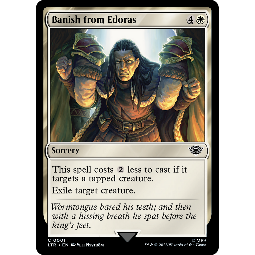 Banish from Edoras (LTR-001) - The Lord of the Rings: Tales of Middle-earth Foil