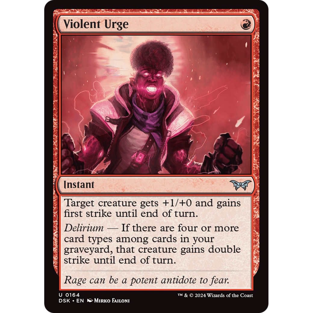 Violent Urge (DSK-164) - Duskmourn: House of Horror Foil