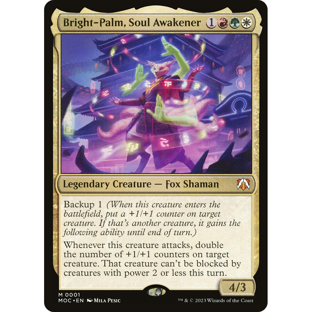 Bright-Palm, Soul Awakener (MOC-001) - March of the Machine Commander Foil