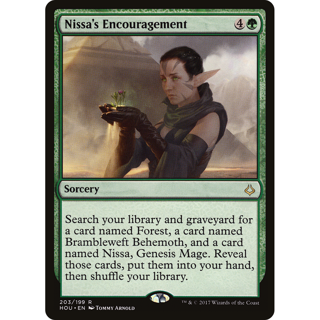 Nissa's Encouragement (HOU-203) - Hour of Devastation